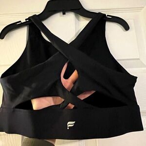 Fabletics high impact black sports bra